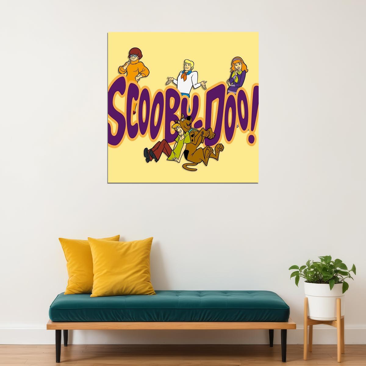 Scooby-doo Poster Classic Tv Cartoon Fun Wall Art Kids Print