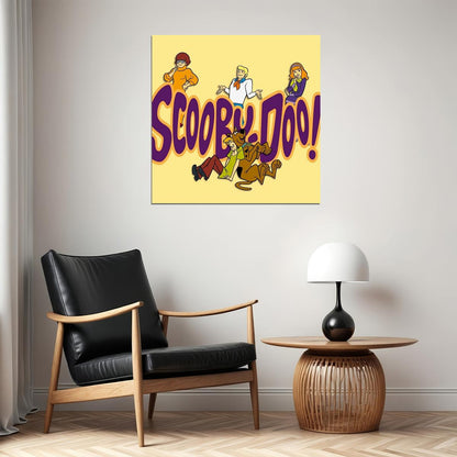 Scooby-doo Poster Classic Tv Cartoon Fun Wall Art Kids Print