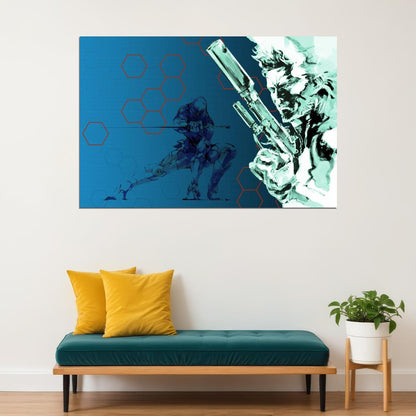 Metal Gear Solid Video Game Poster Gamer Wall Art