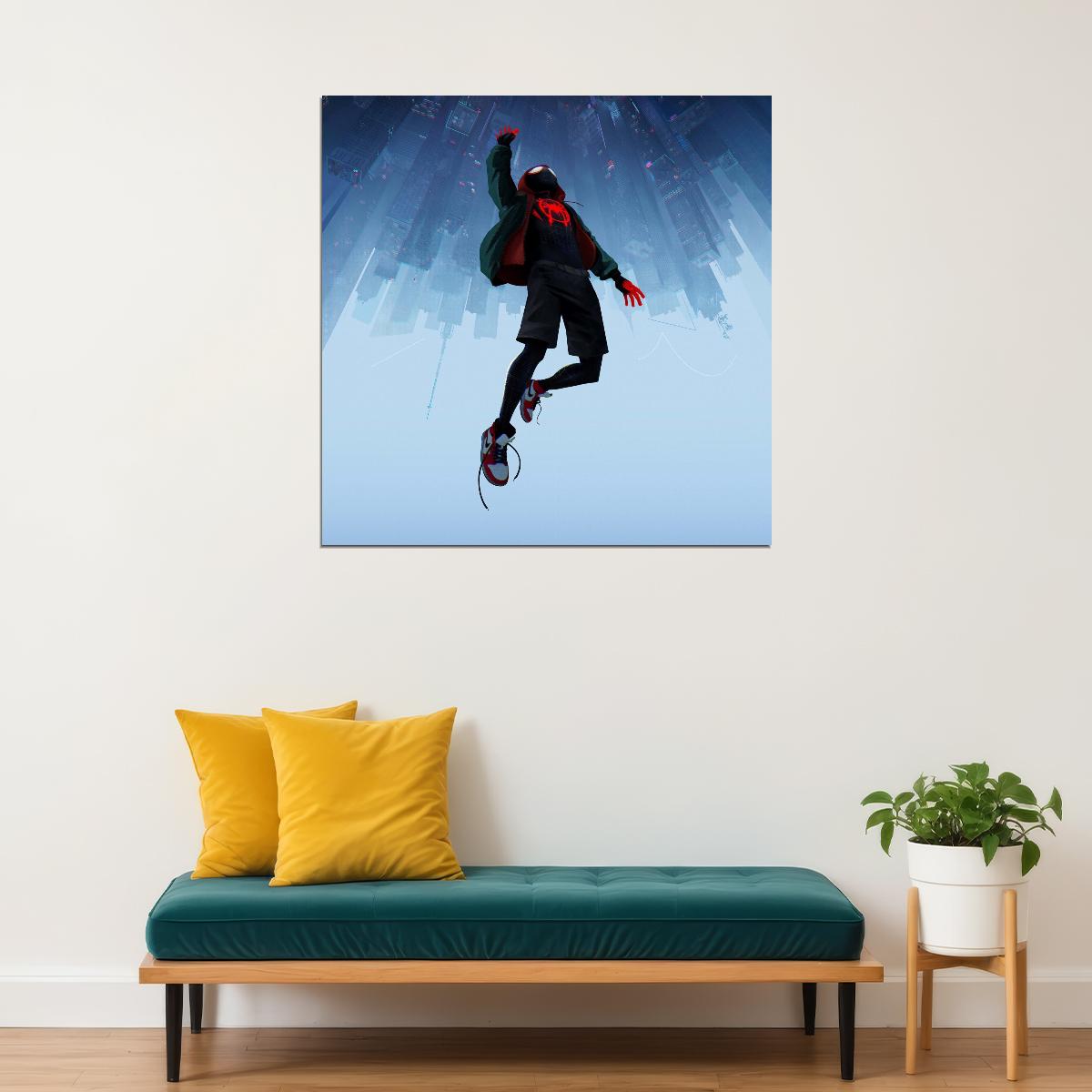 Spider-man Into The Spider-verse Movie Poster Animated Film Print