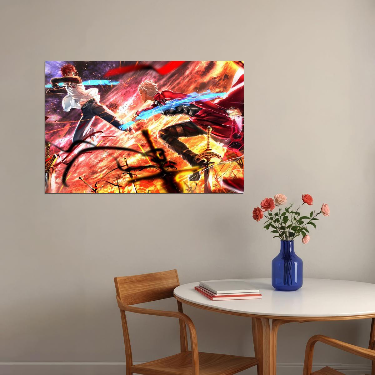 Fate Series Anime Poster Japanese Animation Wall Art Fantasy Manga Print - xonomax