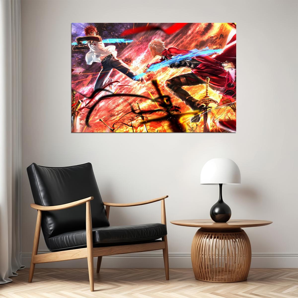 Fate Series Anime Poster Japanese Animation Wall Art Fantasy Manga Print - xonomax