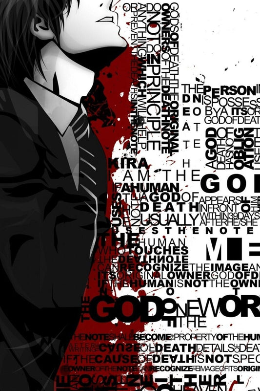 Death Note Anime Poster Japanese Animation Wall Art Manga Series Print - xonomax