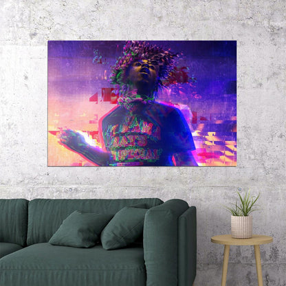 Lil Uzi Vert Rap Music Poster Rapper Wall Art - xonomax