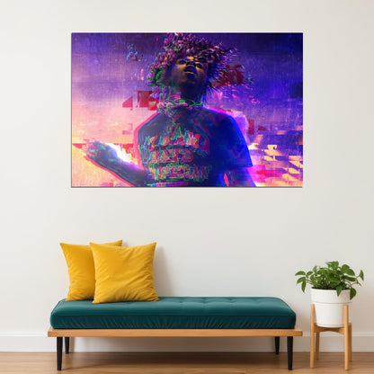 Lil Uzi Vert Rap Music Poster Rapper Wall Art - xonomax