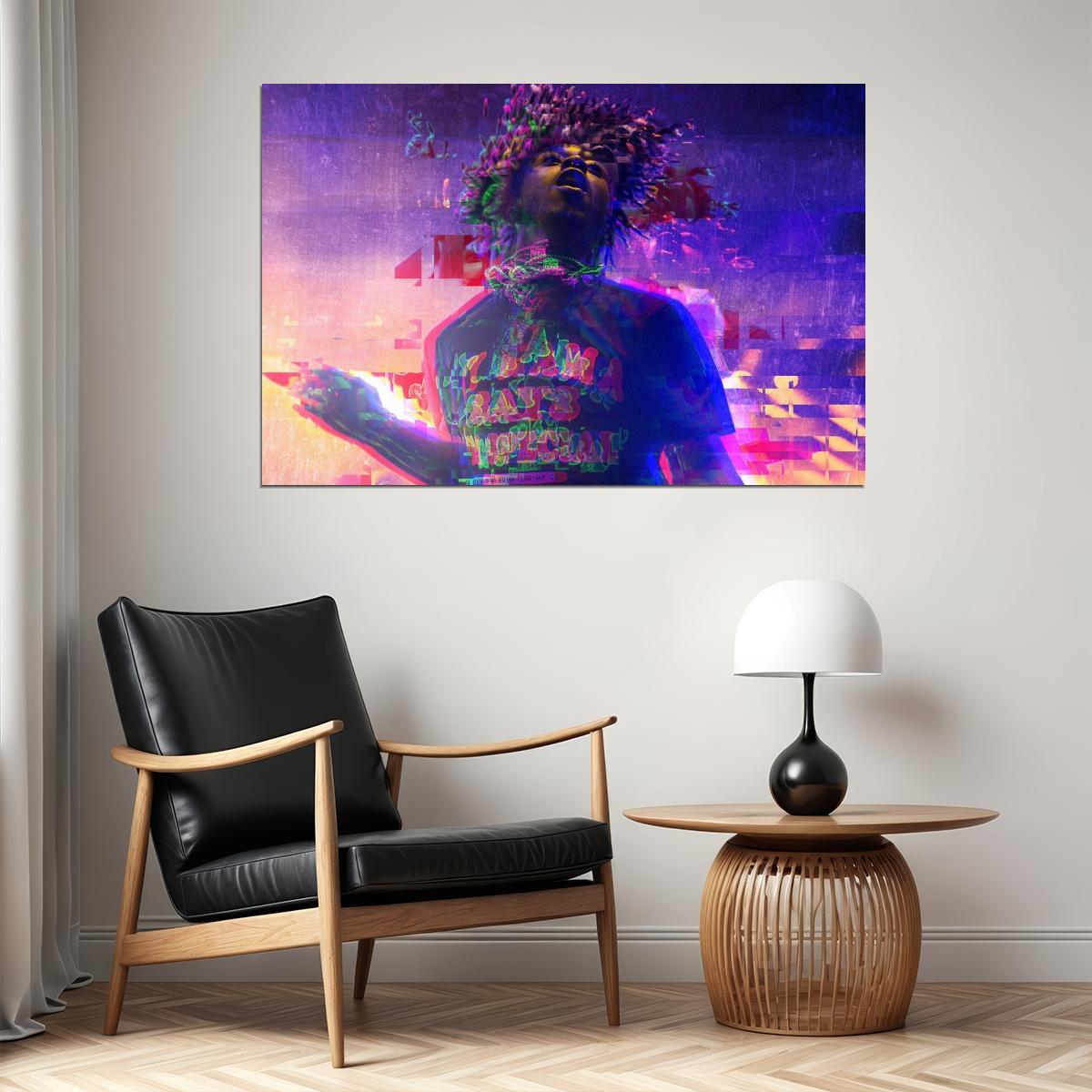 Lil Uzi Vert Rap Music Poster Rapper Wall Art - xonomax