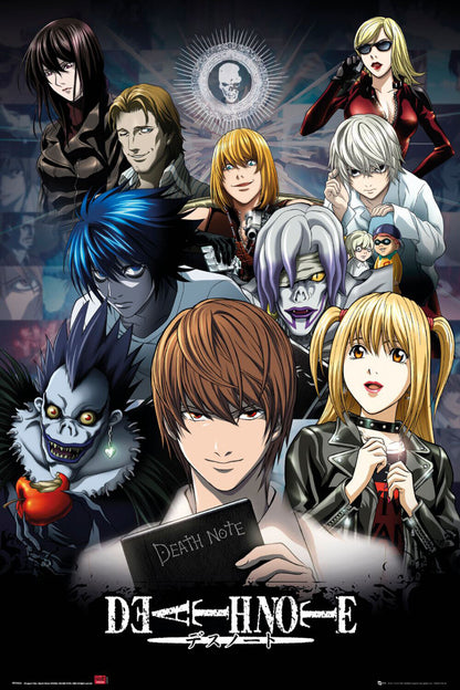 Death Note Anime Poster Japanese Animation Wall Art Manga Series Print