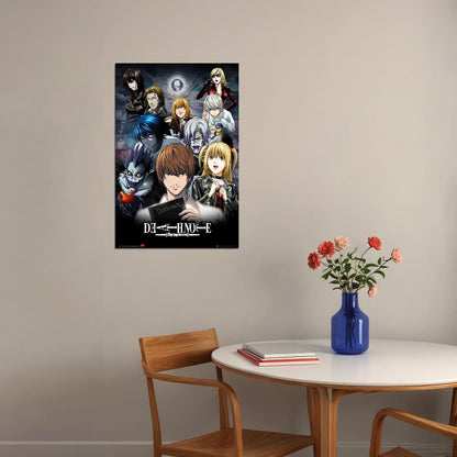 Death Note Anime Poster Japanese Animation Wall Art Manga Series Print