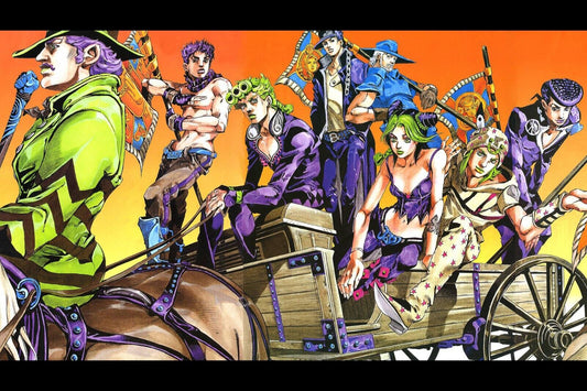 Jojo Bizarre Anime Poster Japanese Manga Art Wall Print