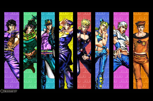 Jojo Bizarre Anime Poster Japanese Manga Art Wall Print
