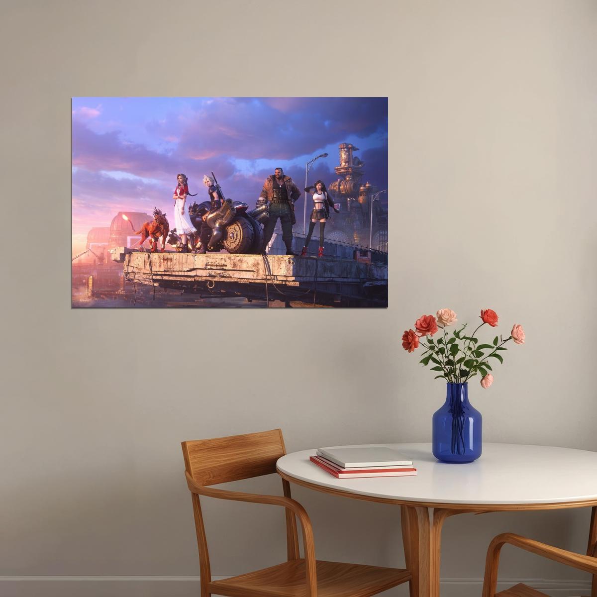 Final Fantasy Poster Video Game Series Wall Art Epic Rpg Print