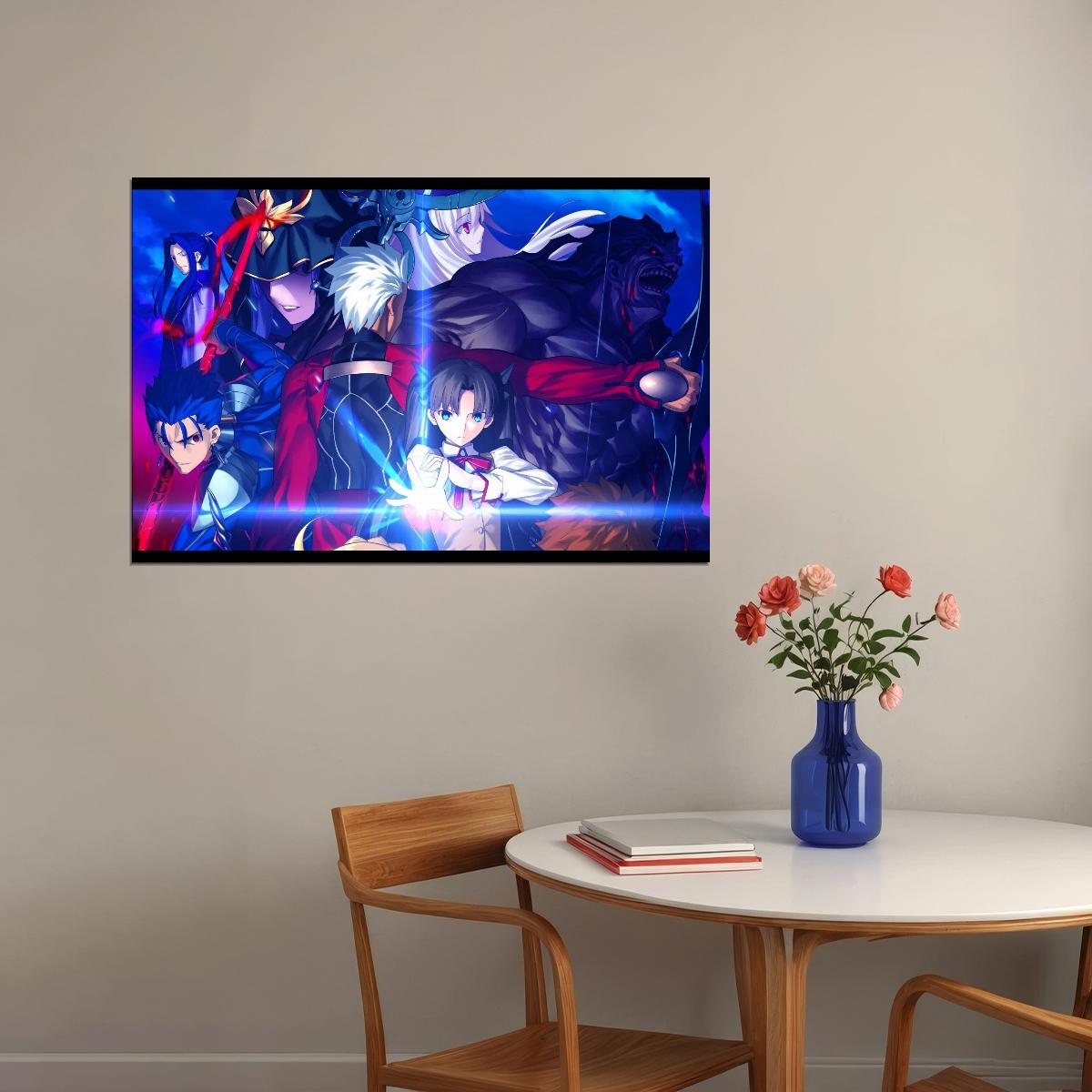 Fate Series Anime Poster Japanese Animation Wall Art Fantasy Manga Print - xonomax