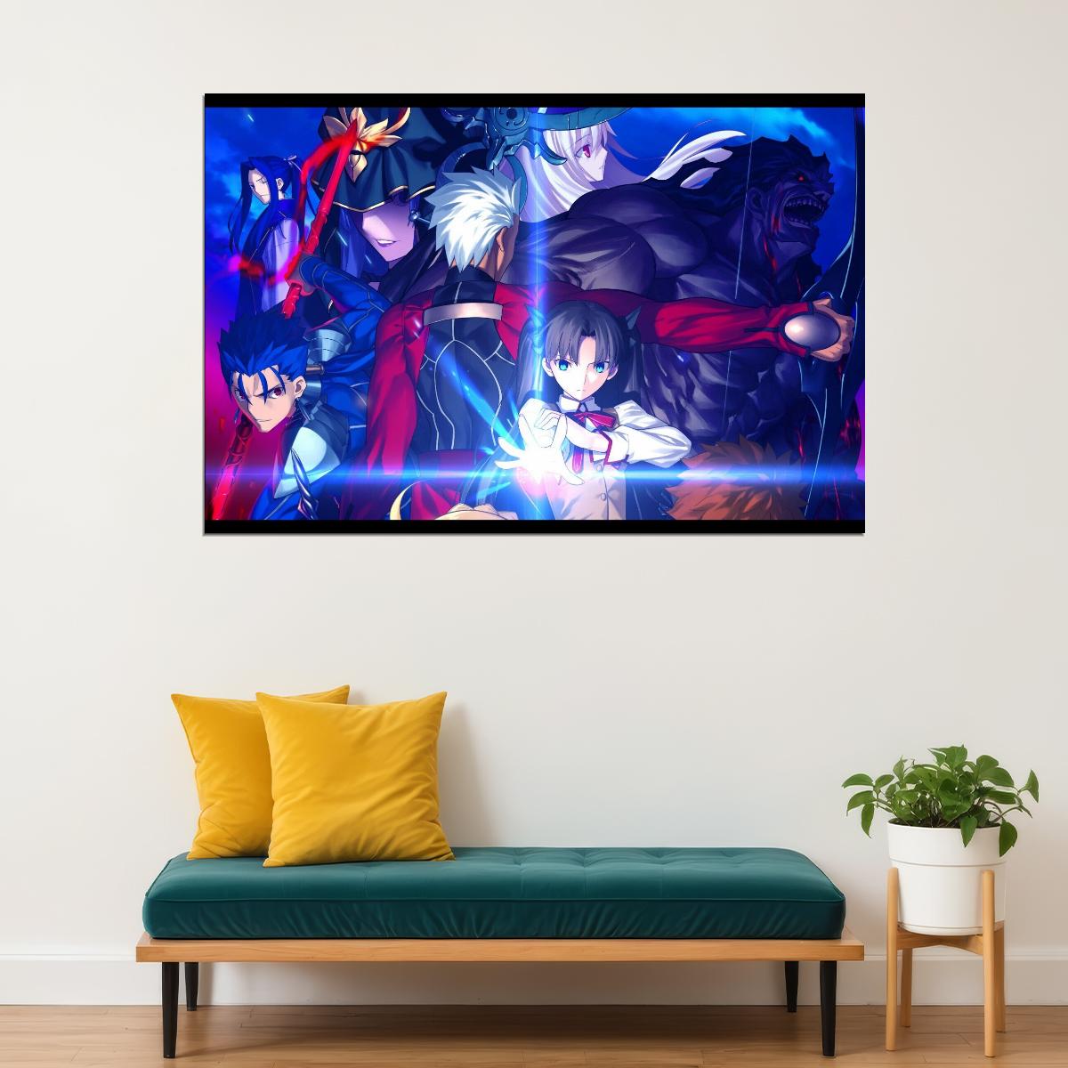 Fate Series Anime Poster Japanese Animation Wall Art Fantasy Manga Print - xonomax