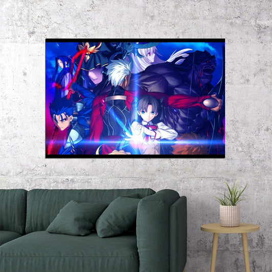 Fate Series Anime Poster Japanese Animation Wall Art Fantasy Manga Print - xonomax