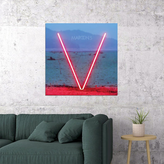 Maroon 5 Music Poster Iconic Pop Rock Band Wall Print - xonomax