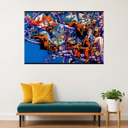 Jojo Bizarre Anime Poster Japanese Manga Art Wall Print
