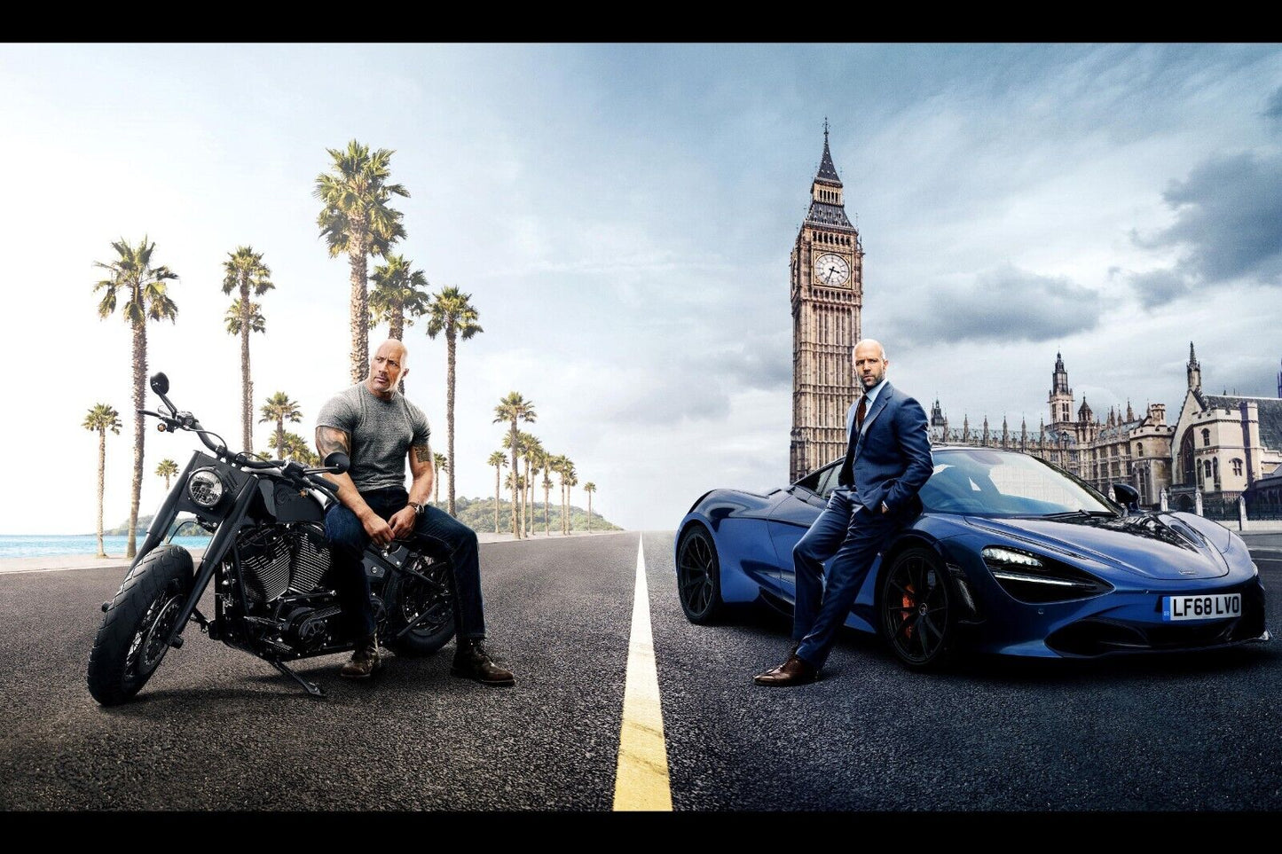 Fast & Furious Presents: Hobbs & Shaw Movie Poster Action Film Wall Art