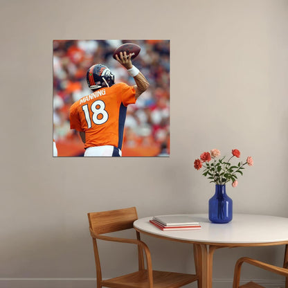 Peyton Manning Poster Nfl Football Player Wall Art