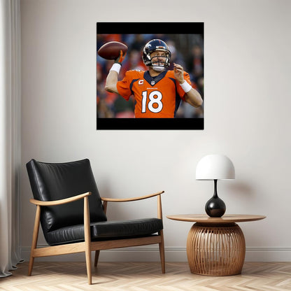 Peyton Manning Poster Nfl Football Player Wall Art