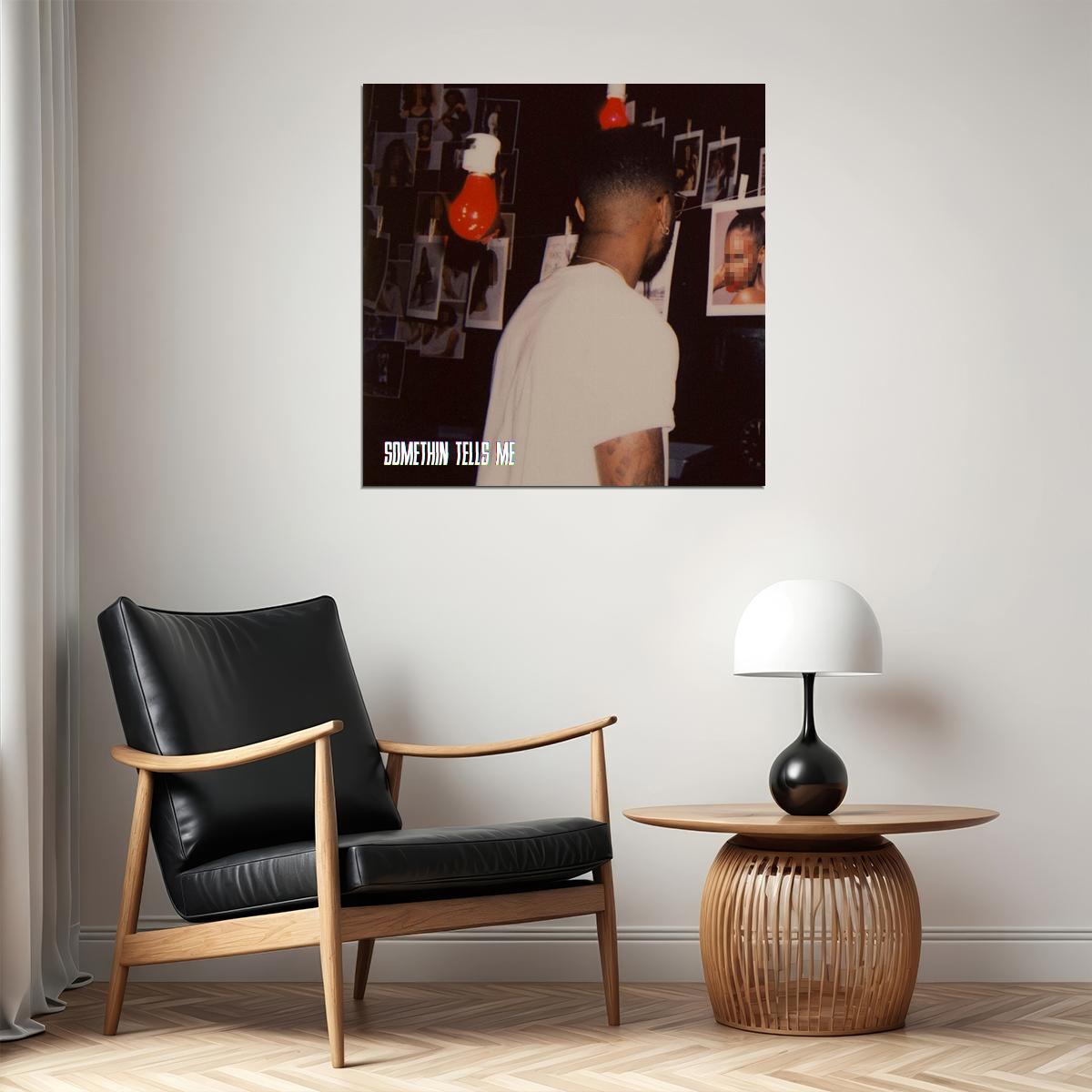 Bryson Tiller Somethin Tells Me Album Cover Art R&b Music Poster Singer Music Print - xonomax