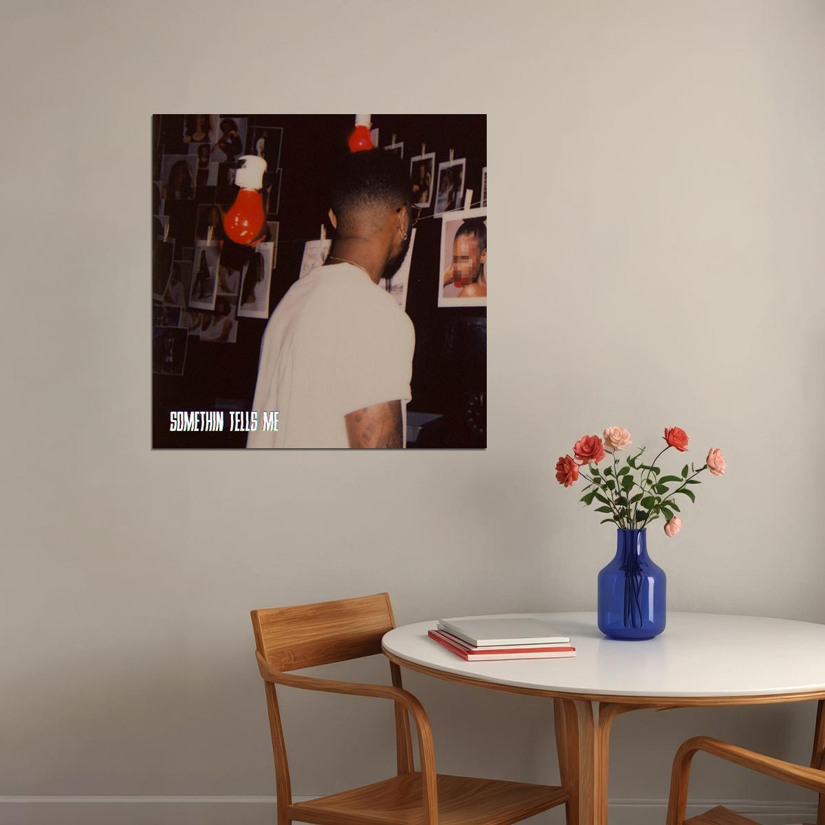 Bryson Tiller Somethin Tells Me Album Cover Art R&b Music Poster Singer Music Print - xonomax