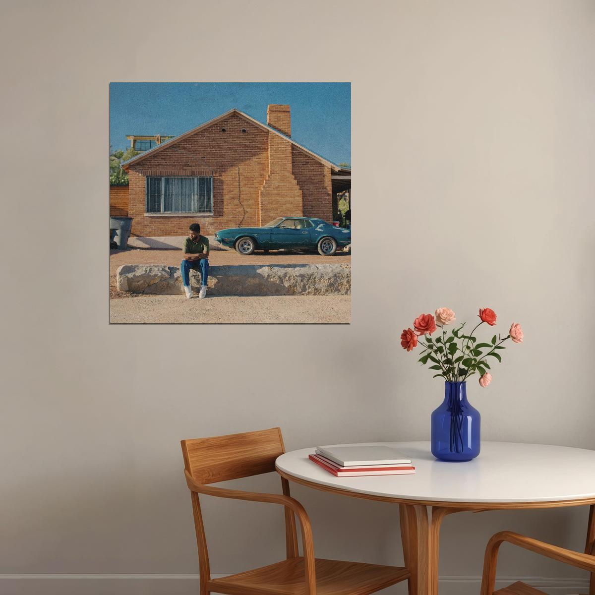 Khalid Suncity Album Cover Art Music Poster Rnb Wall Print - xonomax