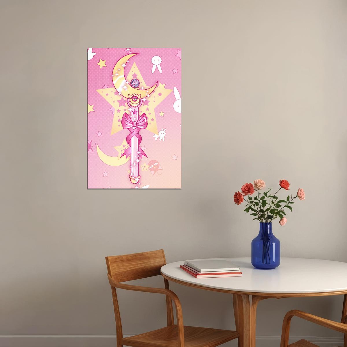 Sailor Moon Anime Poster Japanese Manga Art Cute Magic Wall Art
