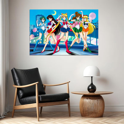 Sailor Moon Anime Poster Japanese Manga Art Cute Magic Wall Art