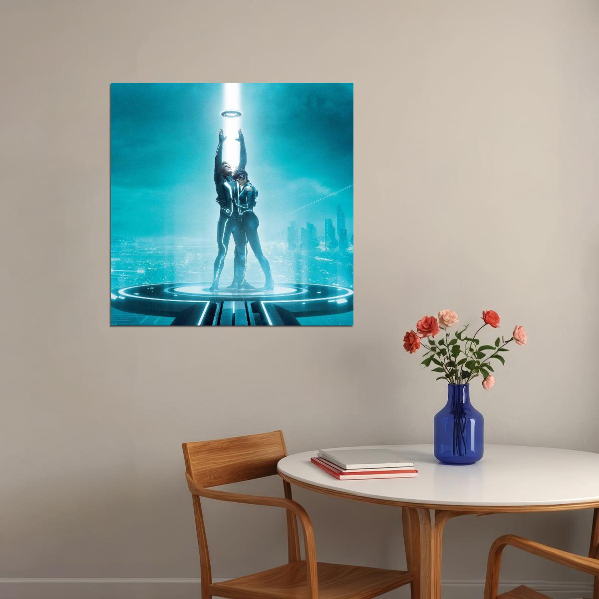 Tron Legacy Movie Poster Iconic Sci-fi Movie Art