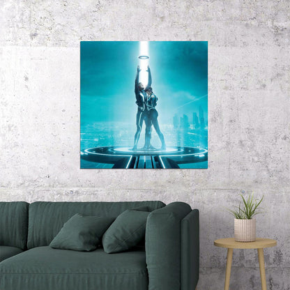 Tron Legacy Movie Poster Iconic Sci-fi Movie Art