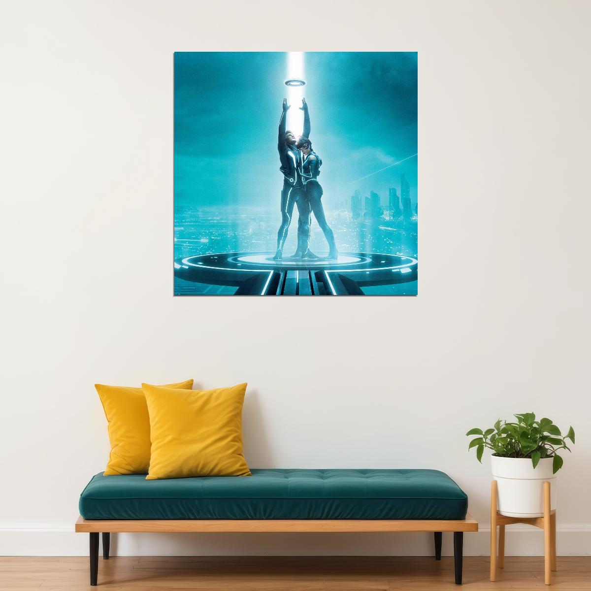 Tron Legacy Movie Poster Iconic Sci-fi Movie Art