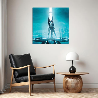 Tron Legacy Movie Poster Iconic Sci-fi Movie Art