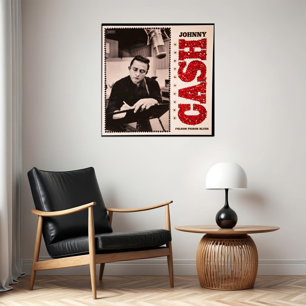 Johnny Cash Music Poster Country Legend Wall Art