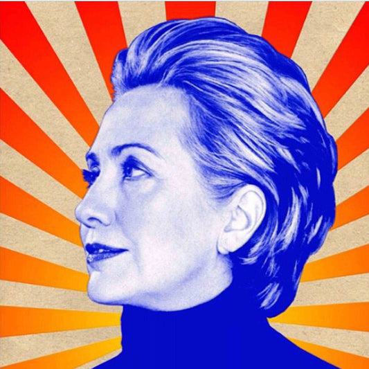 Hillary Clinton Poster Political Leader Wall Art Women's Empowerment Print