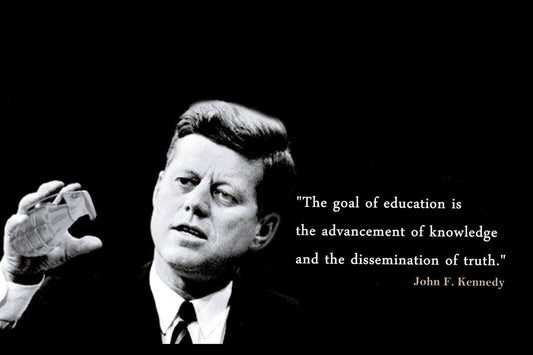 John F. Kennedy Quote Poster American President Historical Celebrity 1960s Retro Wall Art