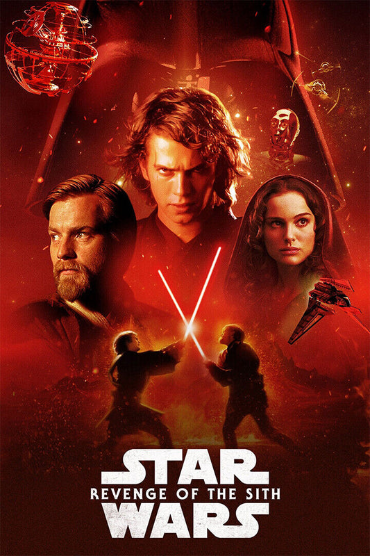 Star Wars Iii Revenge Of The Sith 2005 Movie Poster Wall Art Print Home Wall Decor - xonomax