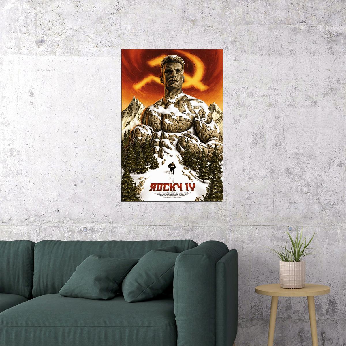 Poster - Rocky Iv Drama Sport Movie Poster Wall Art Print Home
