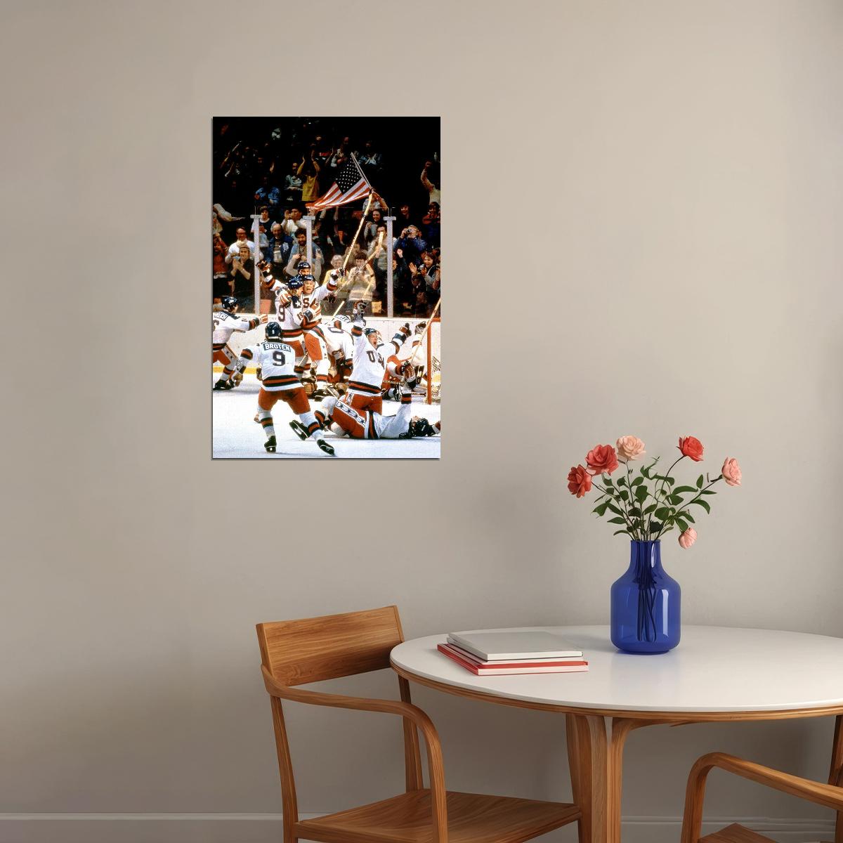 1980 Hockey Miracle On Ice Poster Wall Art Print Home Wall Decor - xonomax