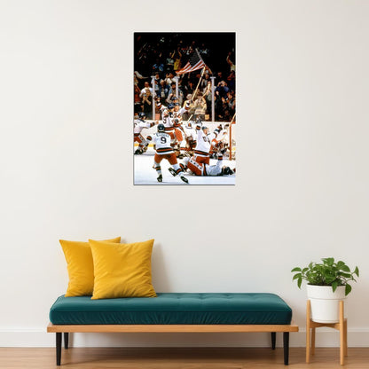 1980 Hockey Miracle On Ice Poster Wall Art Print Home Wall Decor - xonomax