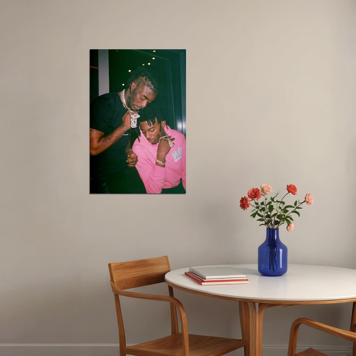 Playboi Carti And Lil Uzi Vert Rap Hip Hop Singer Star Poster Wall Art Print Home Wall Decor