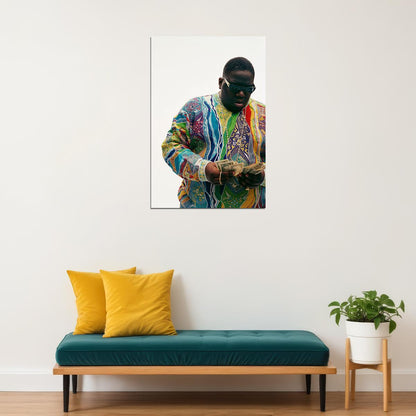 Notorious B.i.g Biggie Smalls Smoking Rap Poster Wall Art Print Home Wall Decor