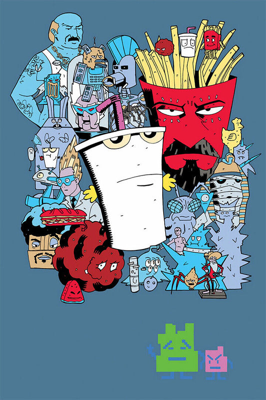 Aqua Teen Hunger Force Animated Series Poster Wall Art Print Home Wall Decor - xonomax