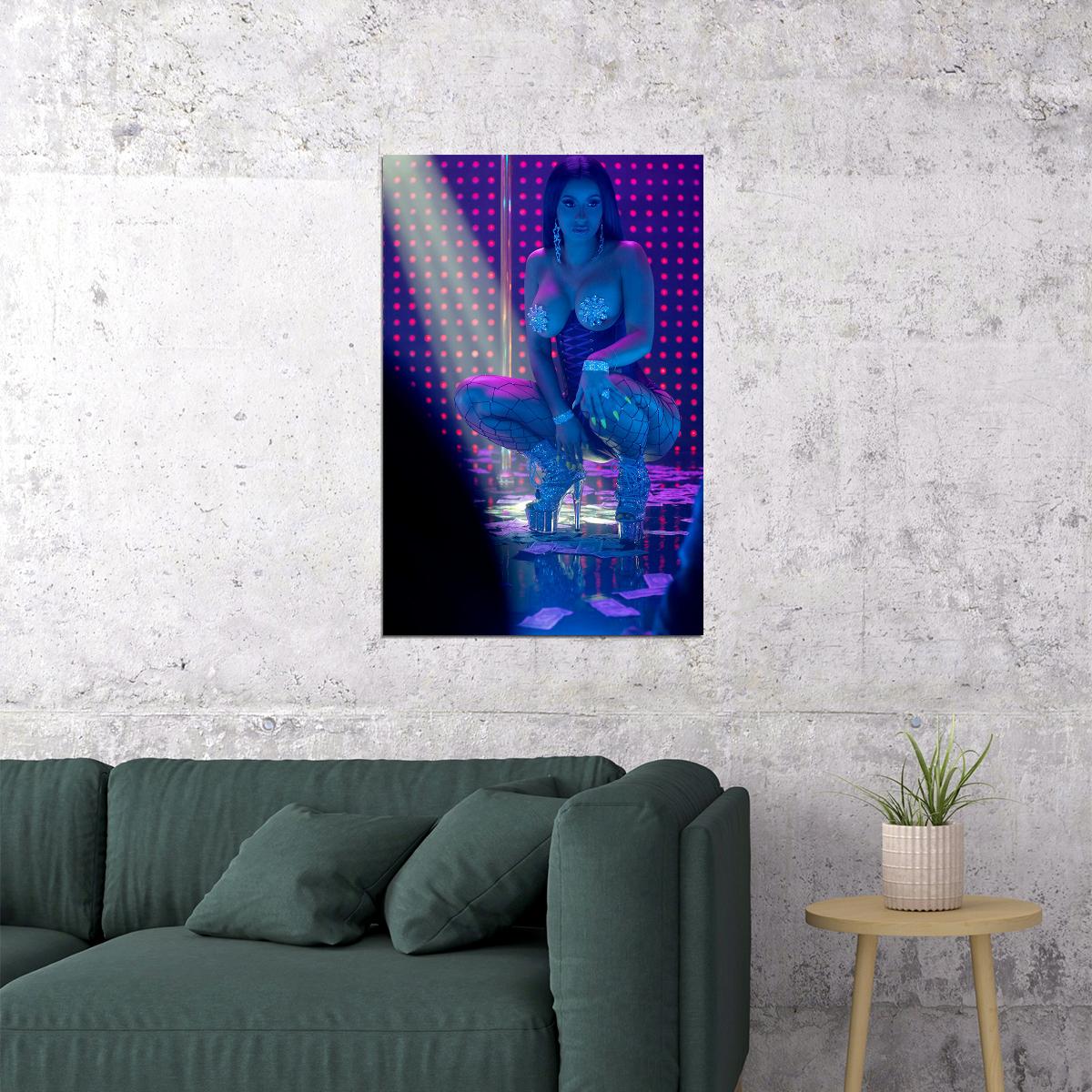 Cardi B Money Hot 2018 Rap Music Cover Sexy Singer Poster Wall Art Print Home Wall Decor