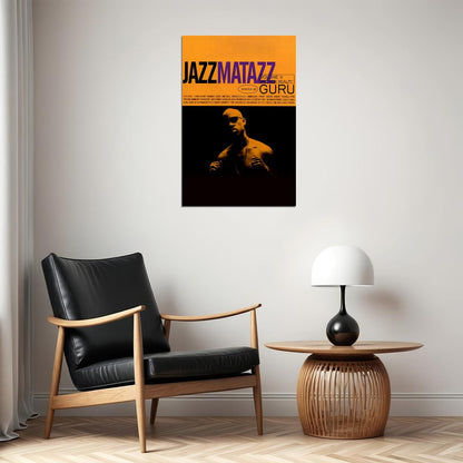 Guru Gang Starr Jazzmatazz Musician Singer Poster Wall Art Print Home Wall Decor