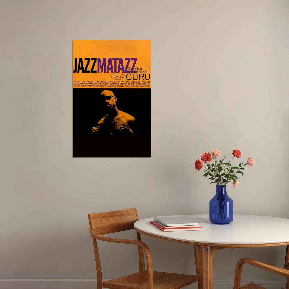 Guru Gang Starr Jazzmatazz Musician Singer Poster Wall Art Print Home Wall Decor