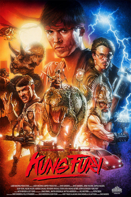 Kung Fury Movie Action Comedy Poster Wall Art Print Home Wall Decor - xonomax