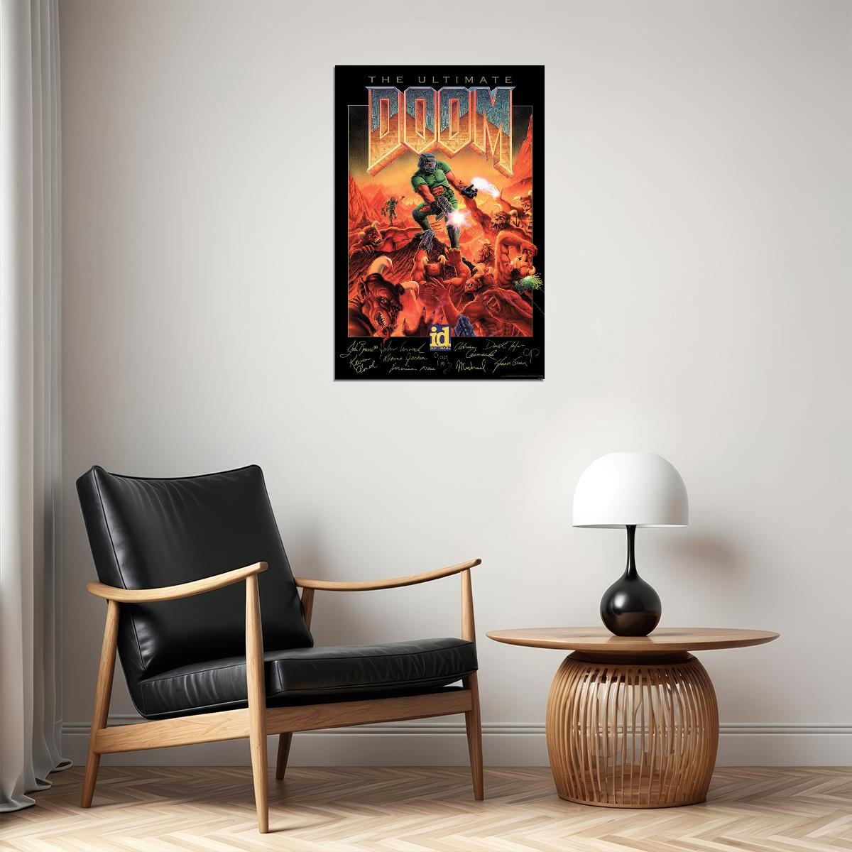 Doom Video Game Series Adventure Role Playing Game Poster Wall Art Print Home Wall Decor