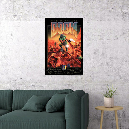 Doom Video Game Series Adventure Role Playing Game Poster Wall Art Print Home Wall Decor