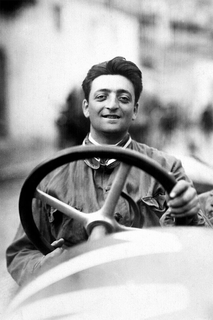 Enzo Ferrari Automobile Manufacturer Poster Wall Art Print Home Wall Decor