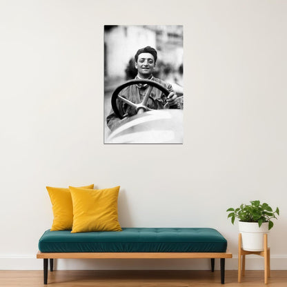 Enzo Ferrari Automobile Manufacturer Poster Wall Art Print Home Wall Decor